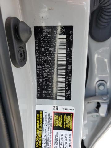 4T1T11AK2PU095059 - 2023 TOYOTA CAMRY SE NIGHT SHADE WHITE photo 12