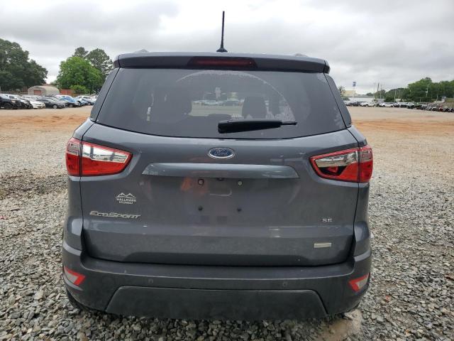 MAJ3P1TE6JC176319 - 2018 FORD ECOSPORT SE ნაცრისფერი ფოტო 6