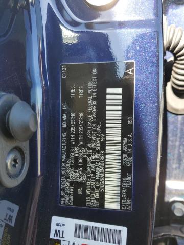 5TDGZRAHXMS048878 - 2021 TOYOTA HIGHLANDER XLE BLUE photo 13