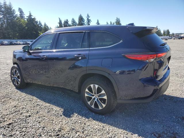 5TDGZRAHXMS048878 - 2021 TOYOTA HIGHLANDER XLE BLUE photo 2