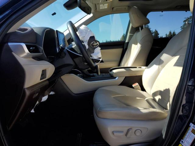 5TDGZRAHXMS048878 - 2021 TOYOTA HIGHLANDER XLE BLUE photo 7