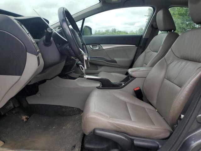 2HGFB2F94DH535325 - 2013 HONDA CIVIC EXL ნაცრისფერი ფოტო 7
