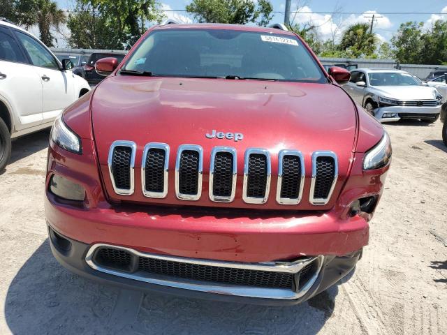 1C4PJMDS0GW244916 - 2016 JEEP CHEROKEE LIMITED RED photo 5