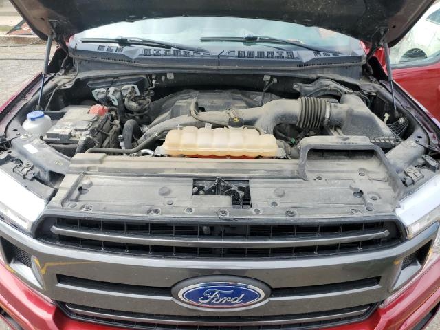 1FTEW1EP2JFD59932 - 2018 FORD F150 SUPERCREW RED photo 11