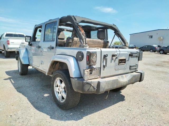 1C4BJWEG5EL165773 - 2014 JEEP WRANGLER U SILVER photo 3