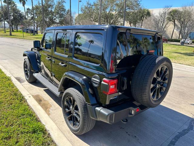 1C4JJXP60MW742874 - 2021 JEEP WRANGLER U SAHARA 4XE BLACK photo 3