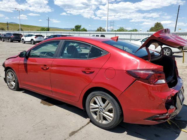 5NPD84LF3KH424375 - 2019 HYUNDAI ELANTRA SEL RED photo 2