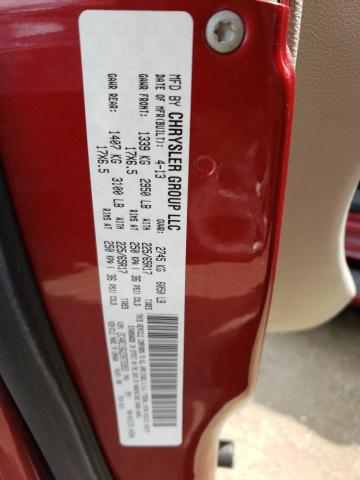 2C4RC1BG2DR733953 - 2013 CHRYSLER TOWN & COU TOURING 红色 照片 14