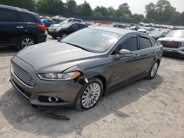 3FA6P0SU2DR332166 - 2013 FORD FUSION TITANIUM PHEV GRAY photo 1