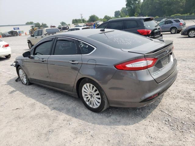 3FA6P0SU2DR332166 - 2013 FORD FUSION TITANIUM PHEV GRAY photo 2