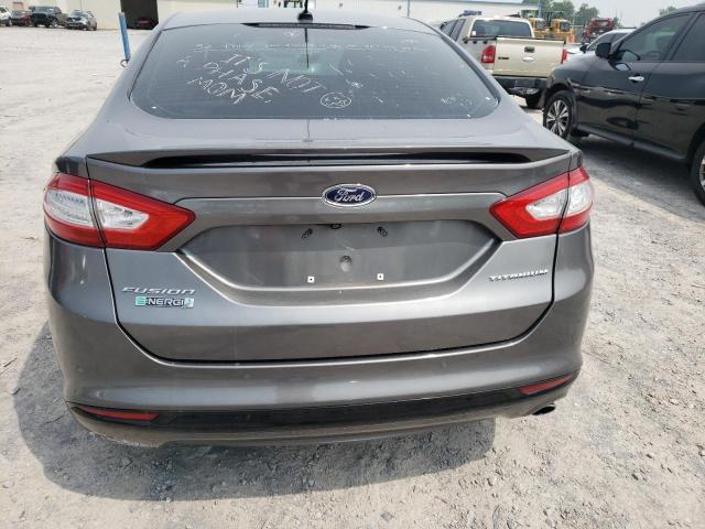 3FA6P0SU2DR332166 - 2013 FORD FUSION TITANIUM PHEV GRAY photo 6