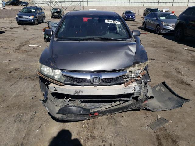 1HGFA15549L020606 - 2009 HONDA CIVIC LX GRAY photo 5