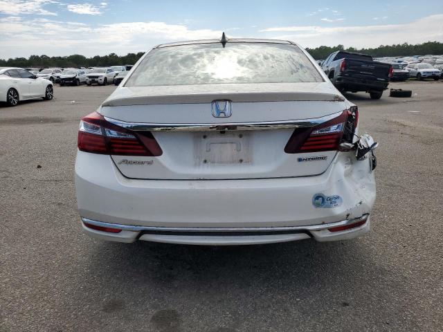 JHMCR6F35HC006442 - 2017 HONDA ACCORD HYBRID WHITE photo 6