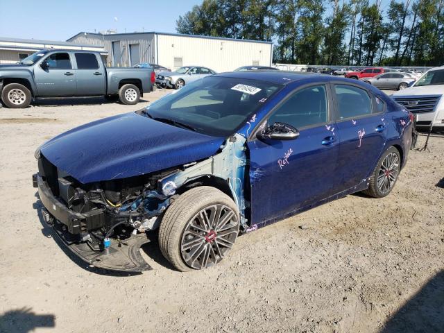 3KPF44AC7LE223677 - 2020 KIA FORTE GT BLUE photo 1