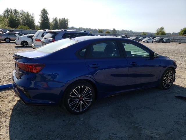 3KPF44AC7LE223677 - 2020 KIA FORTE GT BLUE photo 3