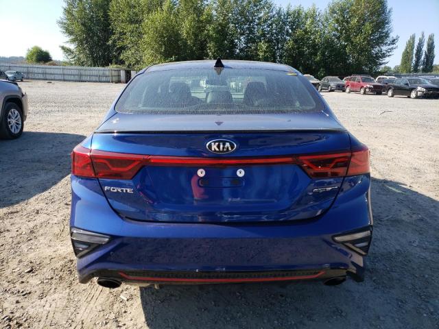 3KPF44AC7LE223677 - 2020 KIA FORTE GT BLUE photo 6