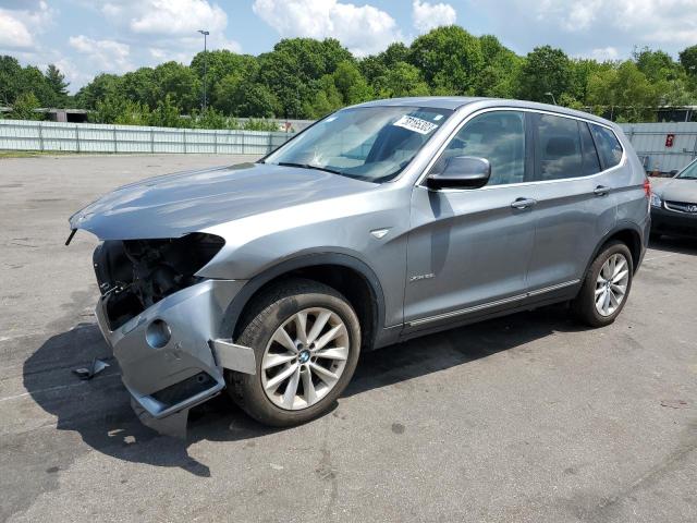 5UXWX9C50E0D10711 - 2014 BMW X3 XDRIVE28I GRAY photo 1