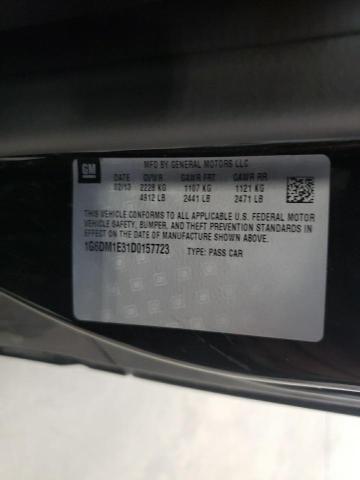 1G6DM1E31D0157723 - 2013 CADILLAC CTS PERFORMANCE COLLECTION Черный фото 12