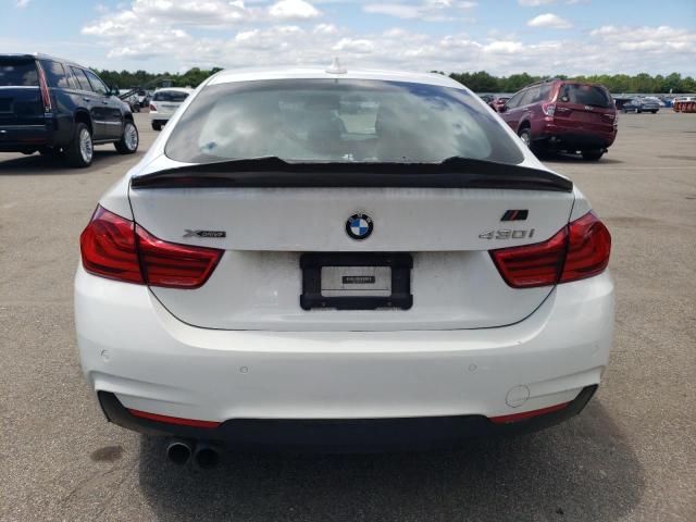 WBA4J3C57JBB97553 - 2018 BMW 430XI GRAN COUPE WHITE photo 6