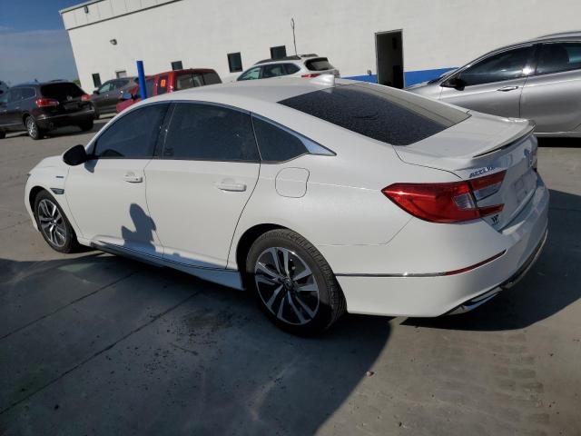 1HGCV3F50KA007726 - 2019 HONDA ACCORD HYBRID EXL WHITE photo 2