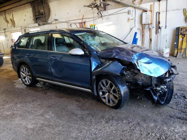 3VWH17AU8HM517434 - 2017 VOLKSWAGEN GOLF ALLTR S BLUE photo 4