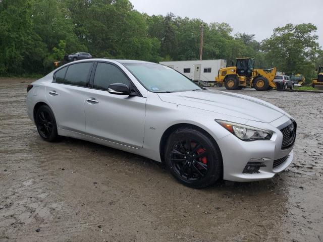 JN1CV7AR6HM682037 - 2017 INFINITI Q50 BASE ვერცხლისფერი ფოტო 4