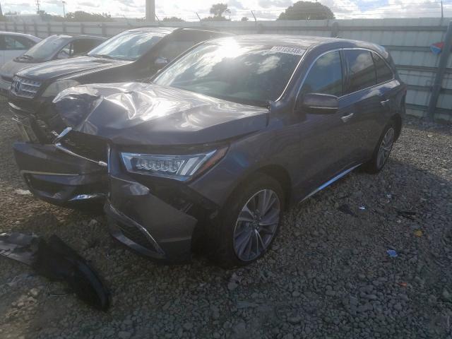 5J8YD3H52JL004237 - 2018 ACURA MDX TECHNOLOGY  photo 2