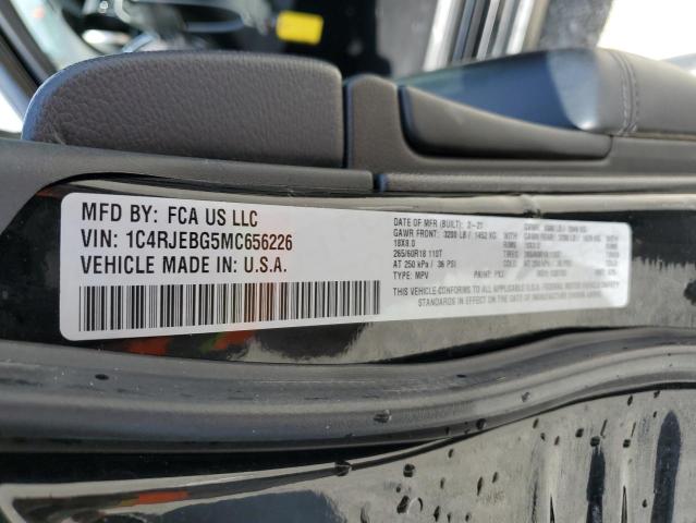 1C4RJEBG5MC656226 - 2021 JEEP GRAND CHER LIMITED BLACK photo 13