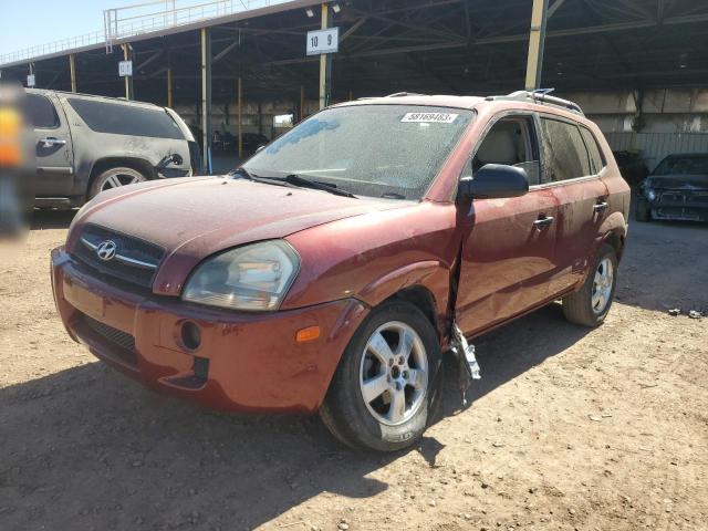 KM8JM12B95U071402 - 2005 HYUNDAI TUCSON GL RED photo 1