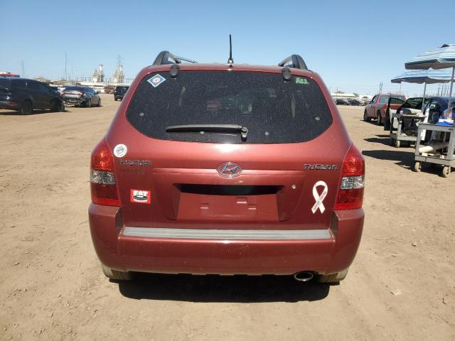 KM8JM12B95U071402 - 2005 HYUNDAI TUCSON GL RED photo 6