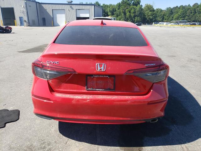 2HGFE2F54NH565169 - 2022 HONDA CIVIC SPORT RED photo 6