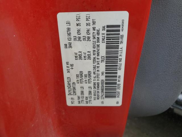 1D7HU18N86S649920 - 2006 DODGE RAM 1500 ST RED photo 12