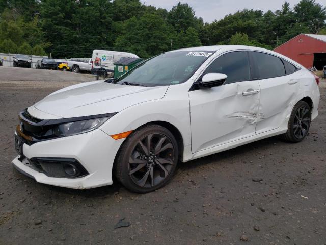 2HGFC2F81KH542007 - 2019 HONDA CIVIC SPORT WHITE photo 1