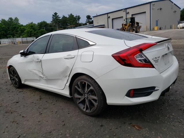 2HGFC2F81KH542007 - 2019 HONDA CIVIC SPORT WHITE photo 2