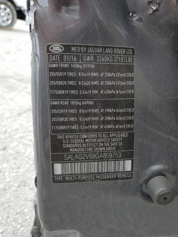 SALAG2V68GA809753 - 2016 LAND ROVER LR4 HSE GRAY photo 14