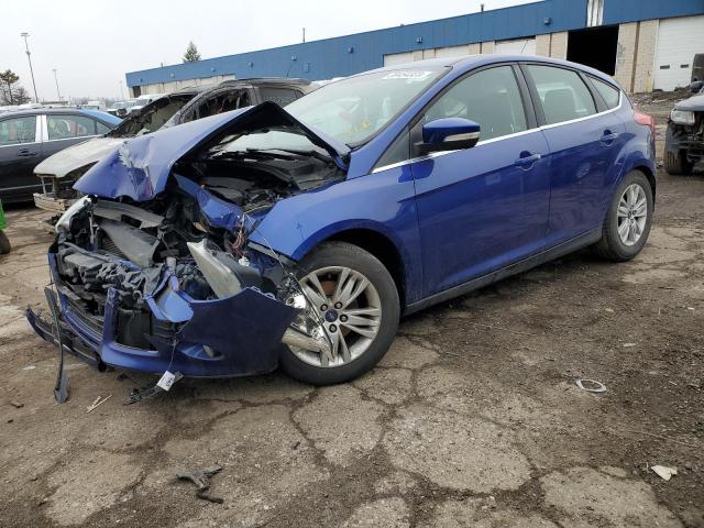 1FAHP3M25CL297691 - 2012 FORD FOCUS SEL BLUE photo 1