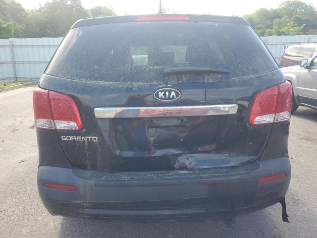 5XYKT3A15BG145640 - 2011 KIA SORENTO BASE BLACK photo 6