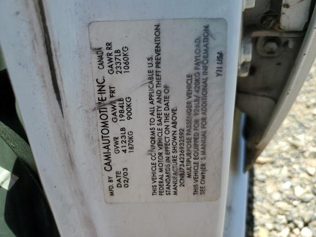 2CNBJ734236932592 - 2003 CHEVROLET TRACKER ZR2 白色 照片 13