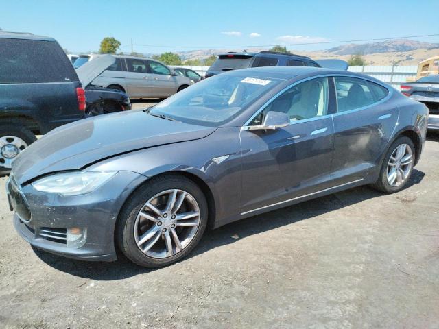 5YJSA4S24FF095846 - 2015 TESLA MODEL S 70D GRAY photo 1