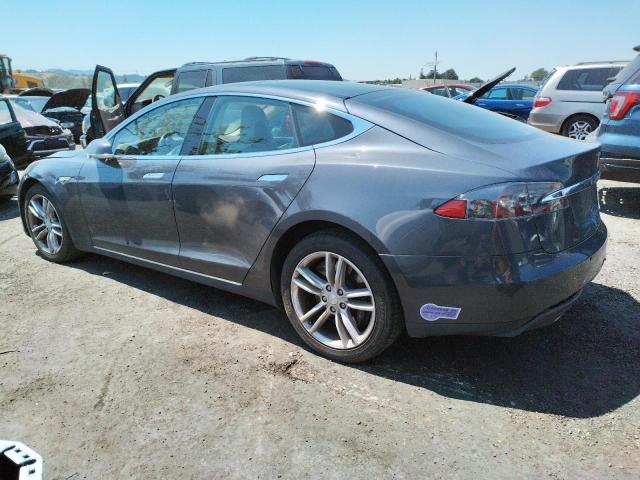 5YJSA4S24FF095846 - 2015 TESLA MODEL S 70D GRAY photo 2