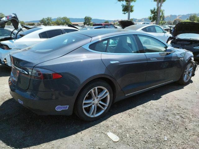 5YJSA4S24FF095846 - 2015 TESLA MODEL S 70D GRAY photo 3