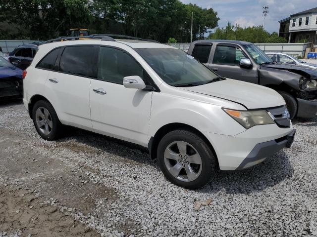 2HNYD28577H522188 - 2007 ACURA MDX SPORT WHITE photo 4