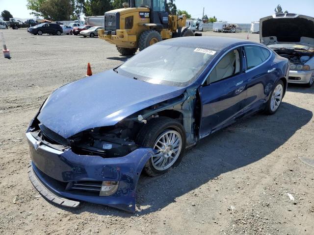 5YJSA1E27JF270660 - 2018 TESLA MODEL S Синій фото 1