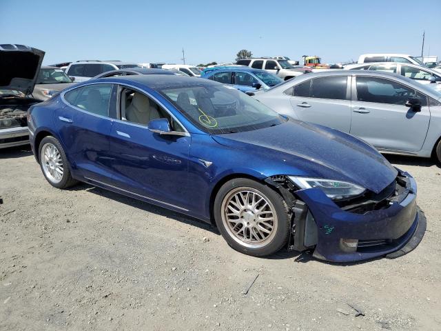 5YJSA1E27JF270660 - 2018 TESLA MODEL S Синій фото 4