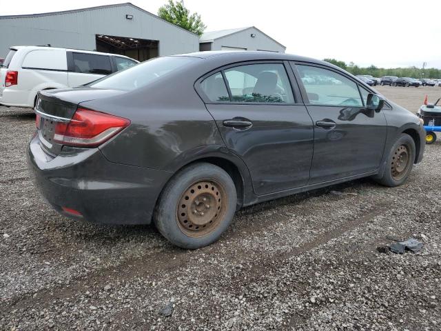 2HGFB2F51EH014951 - 2014 HONDA CIVIC LX BROWN photo 3