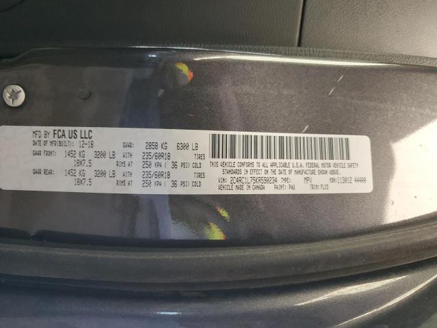 2C4RC1L75KR590234 - 2019 CHRYSLER PACIFICA HYBRID TOURING L CHARCOAL photo 13