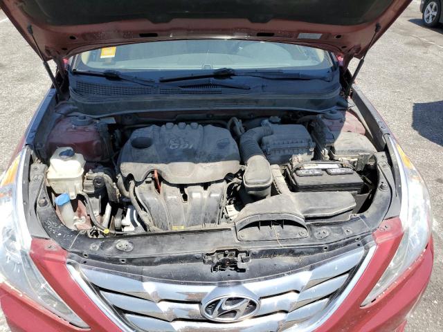 5NPEC4AC4CH378407 - 2012 HYUNDAI SONATA SE BURGUNDY photo 11