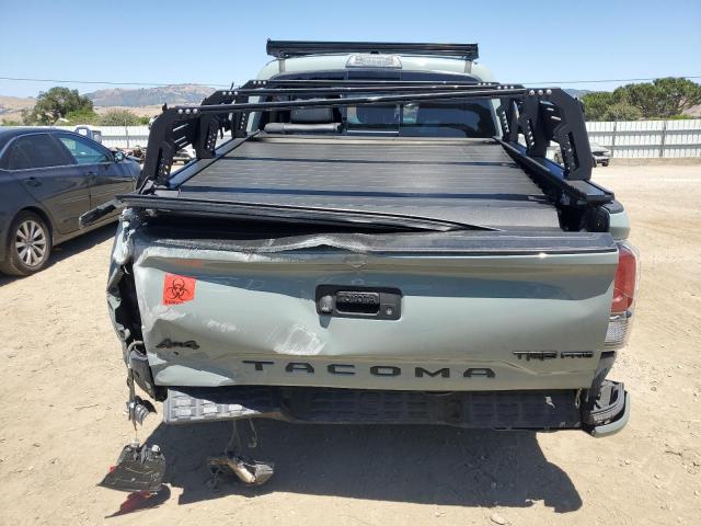 5TFCZ5AN3MX252137 - 2021 TOYOTA TACOMA DOUBLE CAB GREEN photo 6