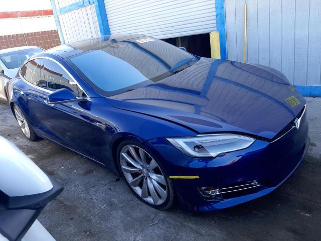 5YJSA1E41GF147057 - 2016 TESLA MODEL S ლურჯი ფოტო 4