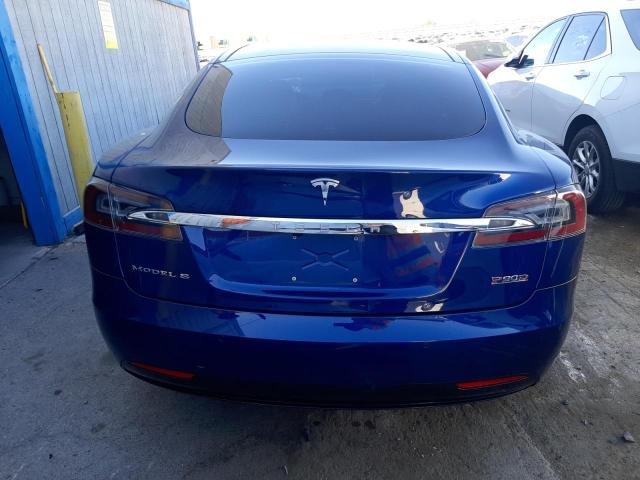 5YJSA1E41GF147057 - 2016 TESLA MODEL S ლურჯი ფოტო 6